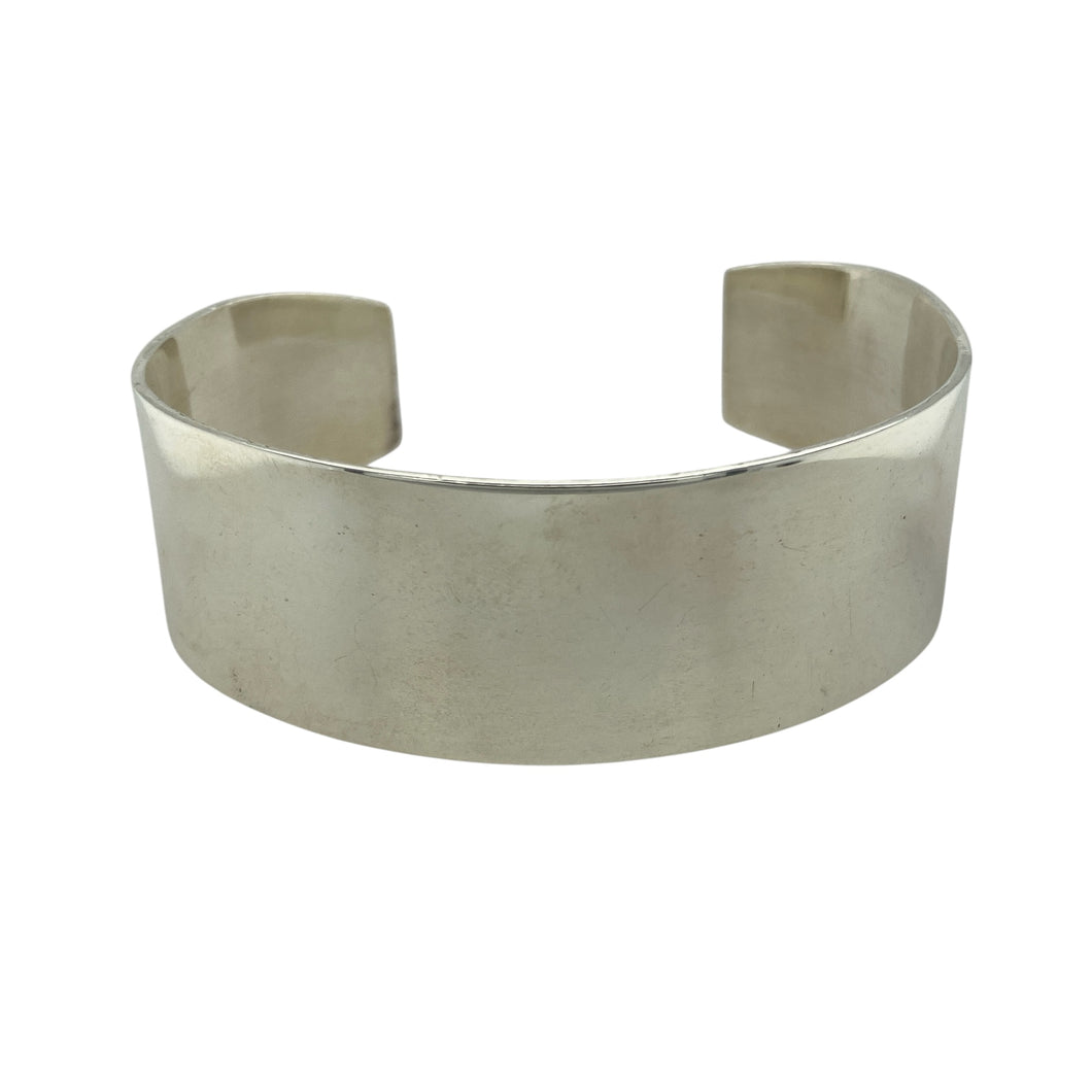 925 Silver Plain Cuff Bangle