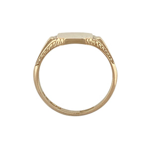 9ct Gold Plain Face Signet Ring