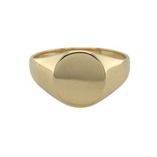 Load image into Gallery viewer, 9ct Gold Plain Oval Signet Ring
