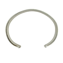 Load image into Gallery viewer, 925 Silver Line Detail Cuff Bangle
