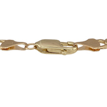 Load image into Gallery viewer, Bring classic strength and style to your collection with this pre-owned 9ct yellow gold 8.25&quot; curb bracelet, offering a timeless design with bold presence—perfect for everyday wear or layered looks.

Design: Featuring traditional flat curb links, the bracelet delivers a sleek, interlocking pattern known for its durability and signature style.
Material: Made from 9-carat yellow gold, the polished finish enhances the warm tone and highlights the smooth, reflective surface of each link.

