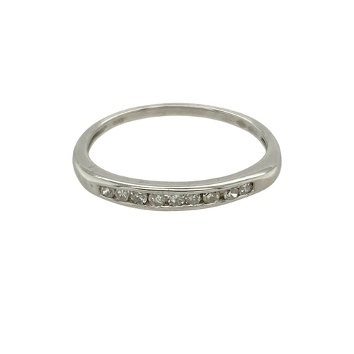 Platinum & Diamond Set Band Ring