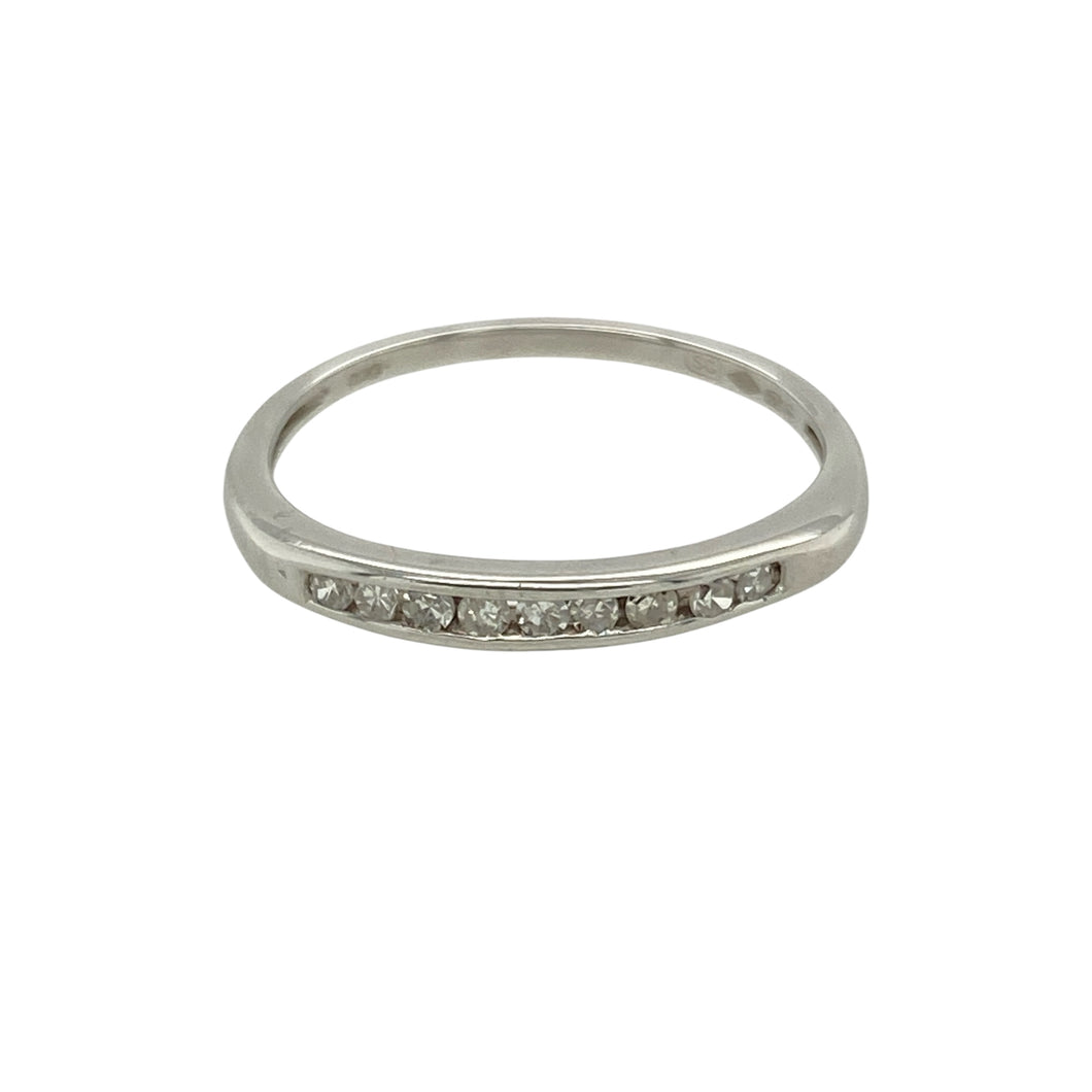 Platinum & Diamond Set Band Ring