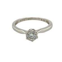 Load image into Gallery viewer, 9ct White Gold &amp; Diamond Set Solitaire Ring
