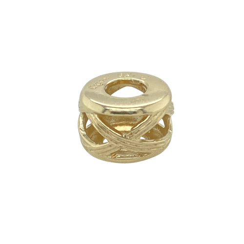 9ct Gold Clogau Cross Cross Open Bead Charm
