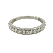 Load image into Gallery viewer, 9ct White Gold &amp; Diamond Set Band Ring
