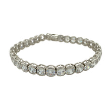 Load image into Gallery viewer, 925 Silver &amp; Cubic Zirconia Set 7.5&quot; Bracelet
