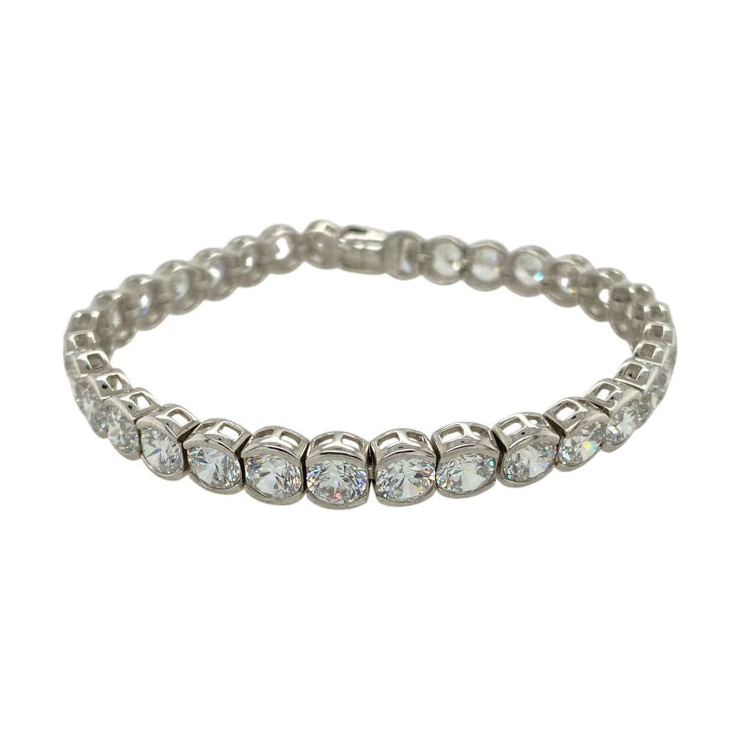 925 Silver & Cubic Zirconia Set 7.5