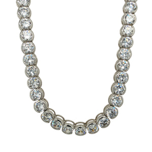 925 Silver & Cubic Zirconia Set 16" Necklace