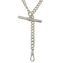 Load image into Gallery viewer, 925 Silver 20&quot; T Bar Curb Chain
