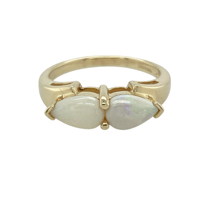 9ct Gold & Opalique Set Ring