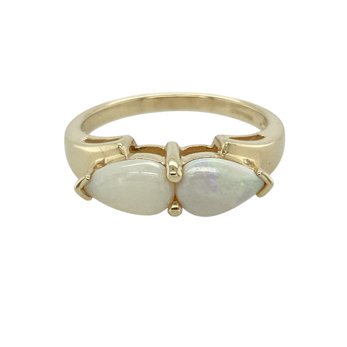9ct Gold & Opalique Set Ring