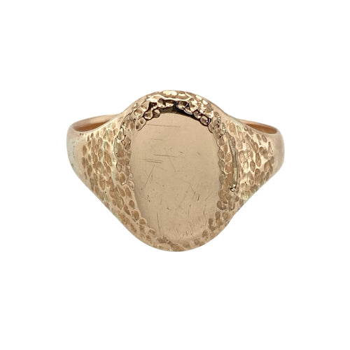 9ct Gold Oval Signet Ring