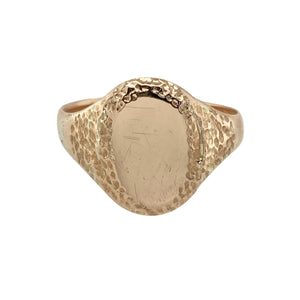 9ct Gold Oval Signet Ring