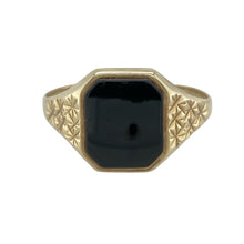 Load image into Gallery viewer, 9ct Gold &amp; Onyx Set Signet Ring
