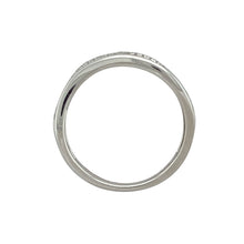 Load image into Gallery viewer, 9ct White Gold &amp; Diamond Set Wavey Band Ring
