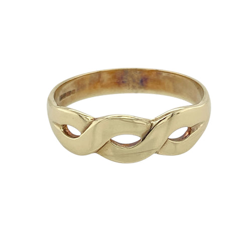 9ct Gold Open Weave Band Ring