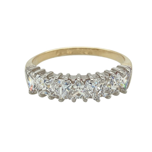 9ct Gold & Cubic Zirconia Set Band Ring