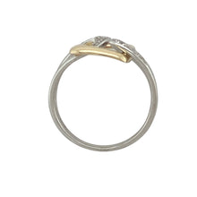Load image into Gallery viewer, 9ct White Gold &amp; Diamond Set Interlocking Loop Ring
