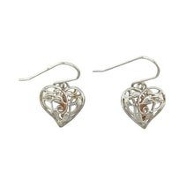 Load image into Gallery viewer, 925 Silver Clogau Tree of Life Heart Drop Earrings
