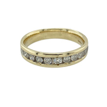 Load image into Gallery viewer, 9ct Gold &amp; Diamond Set Band Ring
