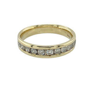 9ct Gold & Diamond Set Band Ring
