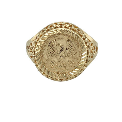 9ct Gold Coin Ring