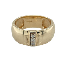 Load image into Gallery viewer, 9ct Gold &amp; Diamond Set Band Ring
