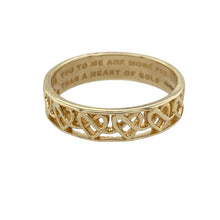Load image into Gallery viewer, 9ct Gold Celtic Heart Band Ring
