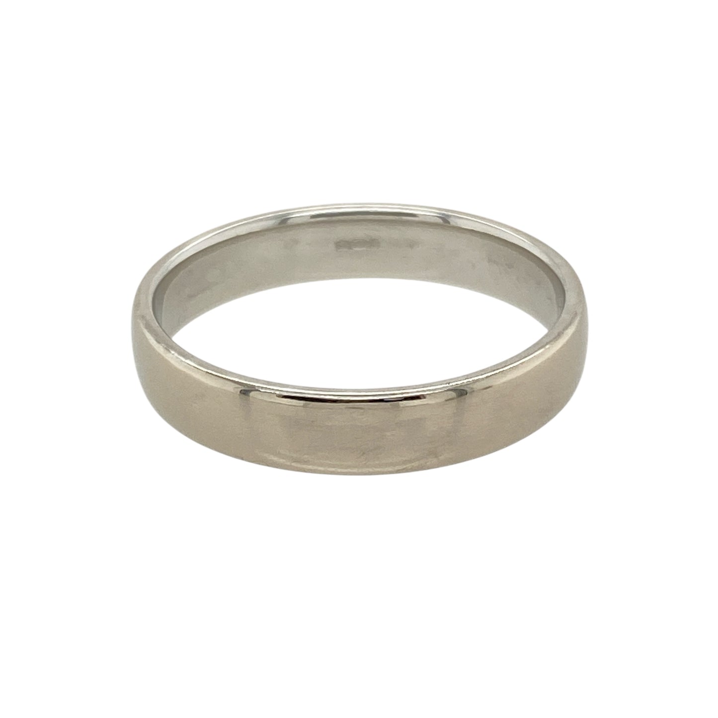 18ct White Gold 4mm Wedding Band Ring
