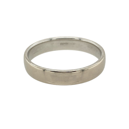 18ct White Gold 4mm Wedding Band Ring