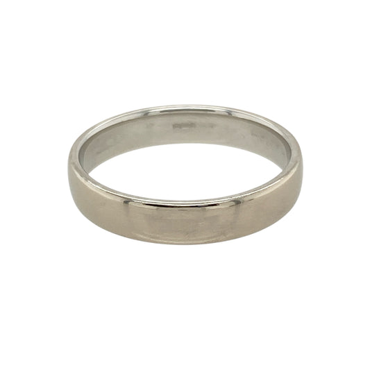 18ct White Gold 4mm Wedding Band Ring
