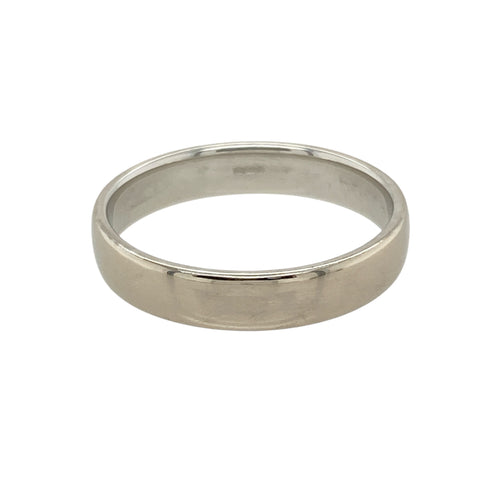 18ct White Gold 4mm Wedding Band Ring
