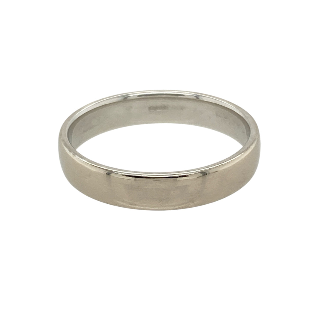 18ct White Gold 4mm Wedding Band Ring