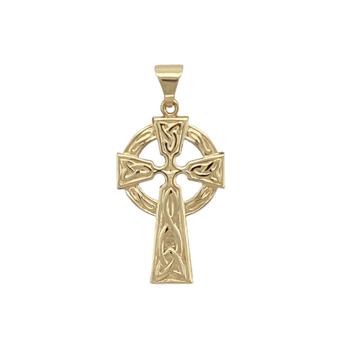 9ct Gold Celtic Cross Pendant