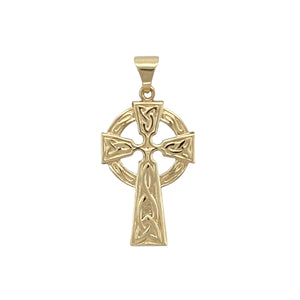 9ct Gold Celtic Cross Pendant