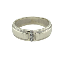 Load image into Gallery viewer, 9ct White Gold &amp; Diamond Set Band Ring
