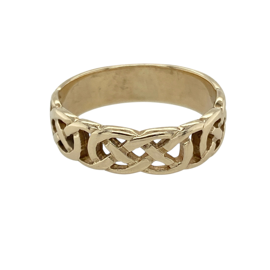 9ct Gold Celtic Knot Band Ring
