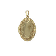 Load image into Gallery viewer, 9ct Gold Patterned Oval Locket
