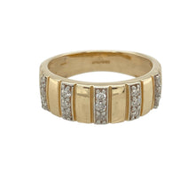 Load image into Gallery viewer, 9ct Gold &amp; Diamond Set Band Ring

