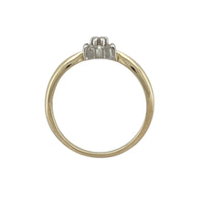Load image into Gallery viewer, 9ct Gold &amp; Diamond Set Small Flower Cluster Ring
