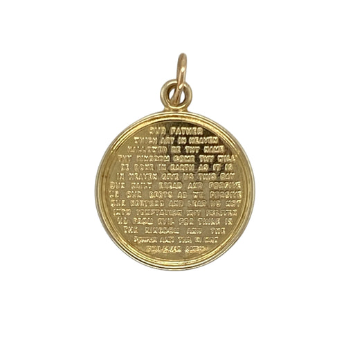 9ct Gold Round Pendant