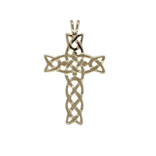 9ct Gold Celtic Knot Cross Pendant