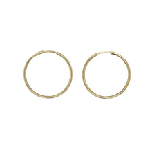 Load image into Gallery viewer, 9ct Gold Plain Hoop Earrings
