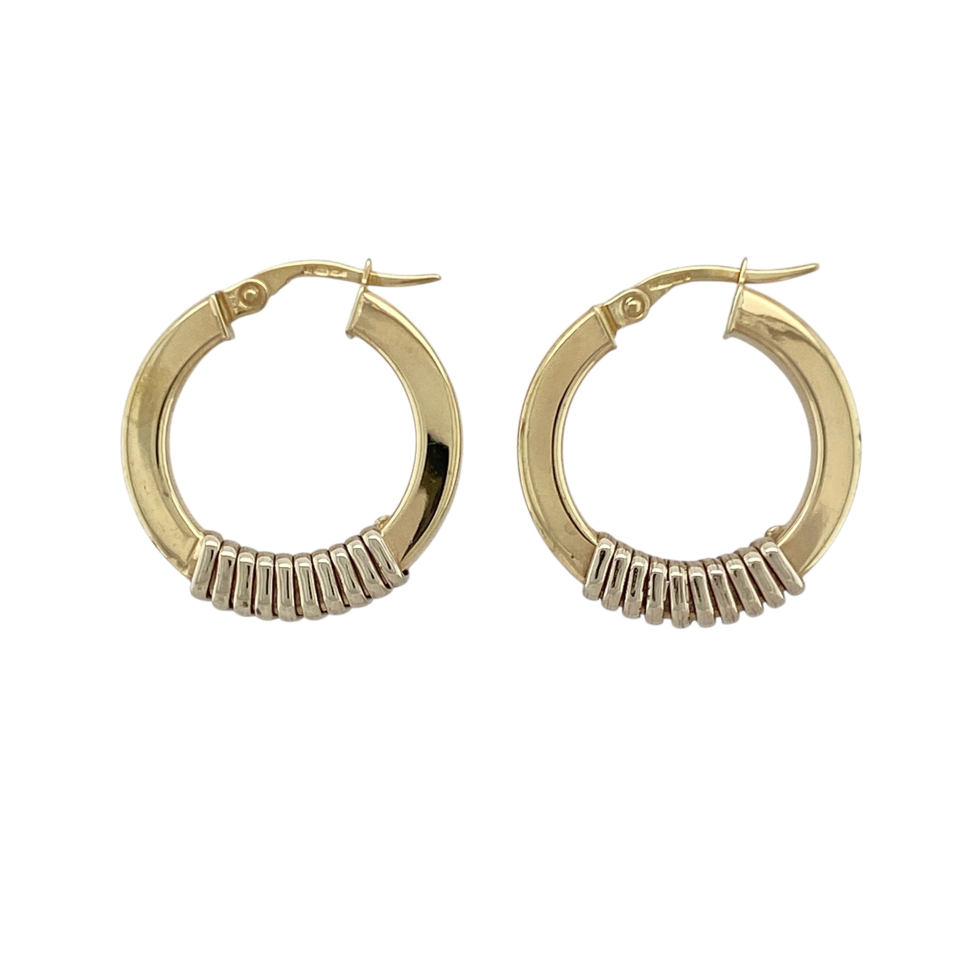 9ct Gold Hoop Creole Earrings