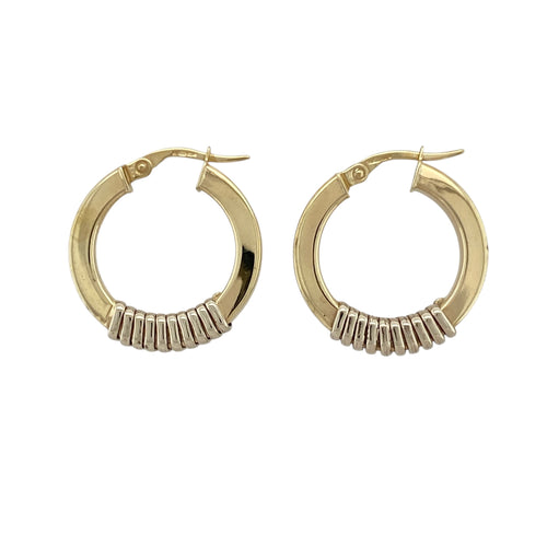 9ct Gold Hoop Creole Earrings
