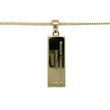 Load image into Gallery viewer, 9ct Gold &amp; Diamond Set Clogau Ingot 18&quot; Necklace
