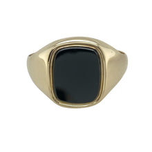 Load image into Gallery viewer, 9ct Gold &amp; Onyx Set Signet Ring
