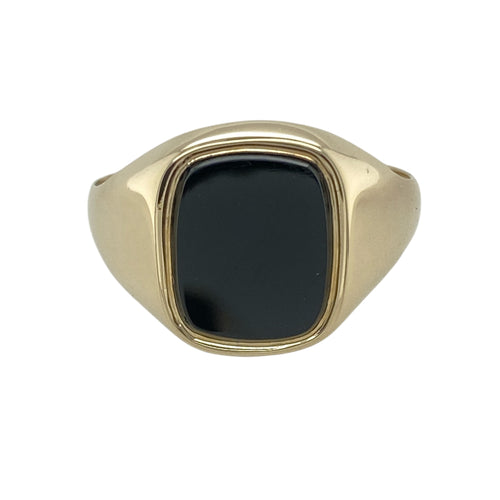 9ct Gold & Onyx Set Signet Ring