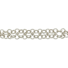 Load image into Gallery viewer, 925 Silver Double Round Link 8&quot; Bracelet
